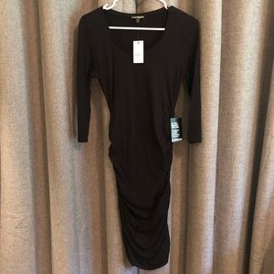 Express ruched tshirt dress